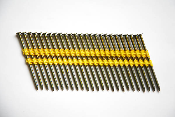 Plastic strip nails